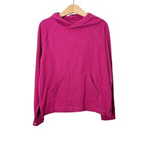 Primary Raspberry Hooded Pullover